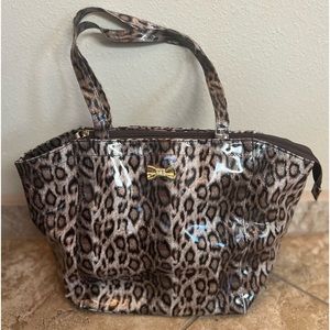 Icing leopard tote handbag purse